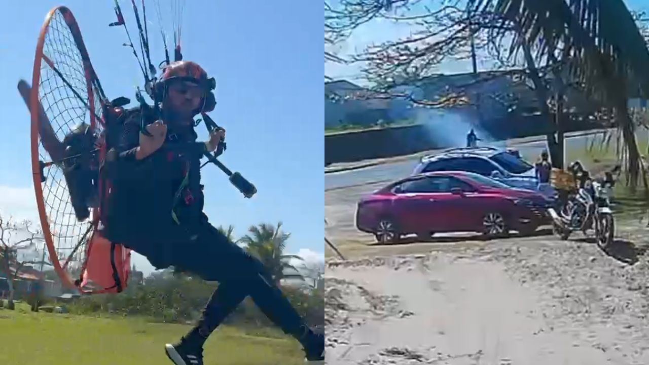 Imagem da notícia: Homem morre após queda de parapente atingido por pipa Imagem da notícia: Homem morre após queda de parapente atingido por pipa