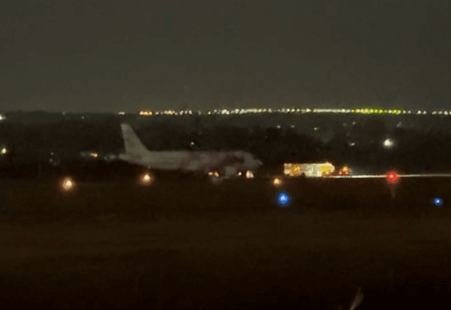 Piloto declarou emergência após ameaça e pousou aeronave em Brasília | Maycon Leão/SBT