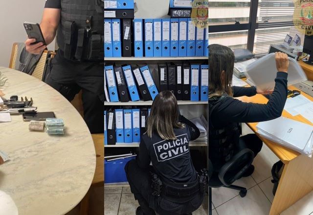 Polícia Civil em operação contra desvio de recursos públicos em contrato de gestão da Granja do Torto, no DF | Divulgação/PCDF