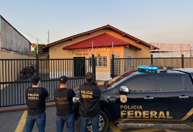 Polícia Federal em ação contra crimes eleitorais no Amazonas | Divulgação/PF