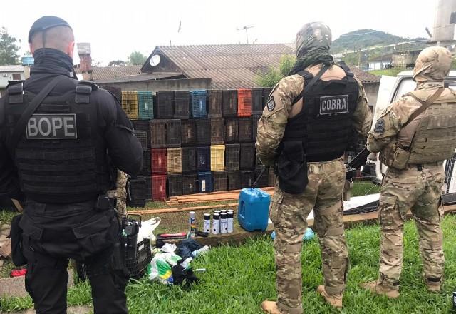 PM de Santa Catarina encontra suposta base dos assaltantes de Criciúma