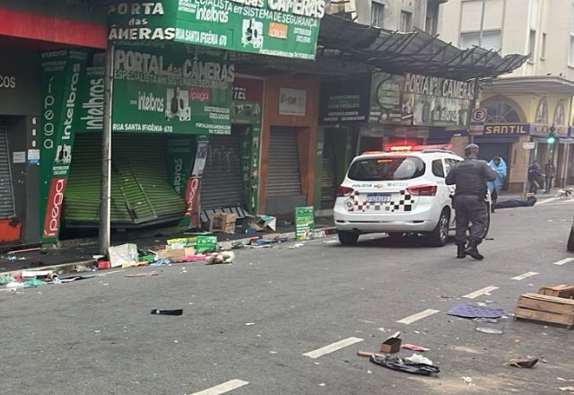 Polícia Militar esteve no local após o roubo. Segundo dono da loja, prejuízo e estimado entre R$ 150 mil e R$ 200 mil | SBT News