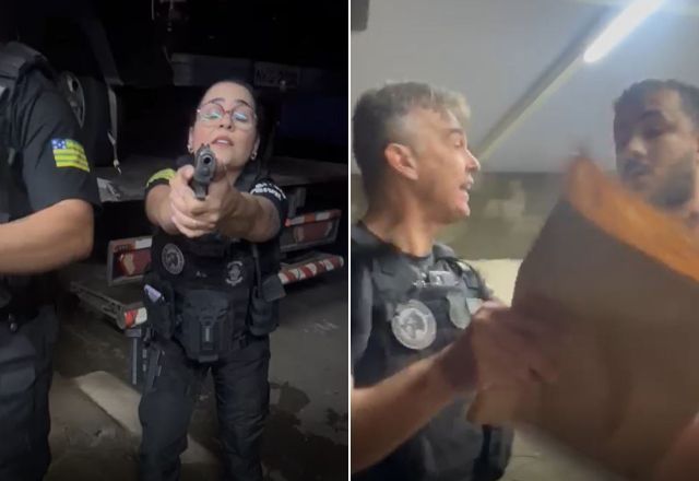 Policiais apontam arma para moradores após invadir casa errada durante operação | Reprodução