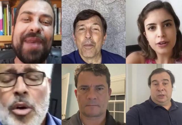 Na brincadeira de calouros, mais de 18 adversários políticos se unem Na brincadeira de calouros, mais de 18 adversários políticos se unem