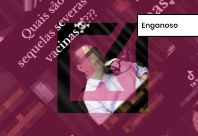ENGANOSO: Post engana ao associar sintomas da covid longa às vacinas