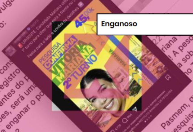 Post engana ao dizer que candidata de cidade no MA publicou pesquisa eleitoral falsa | Projeto Comprova