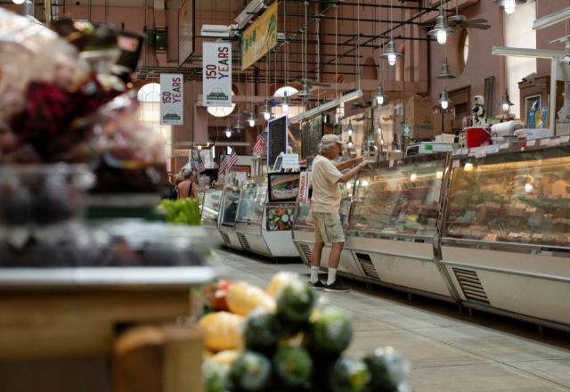 Mercado em Washington, EUA | Foto: Reuters