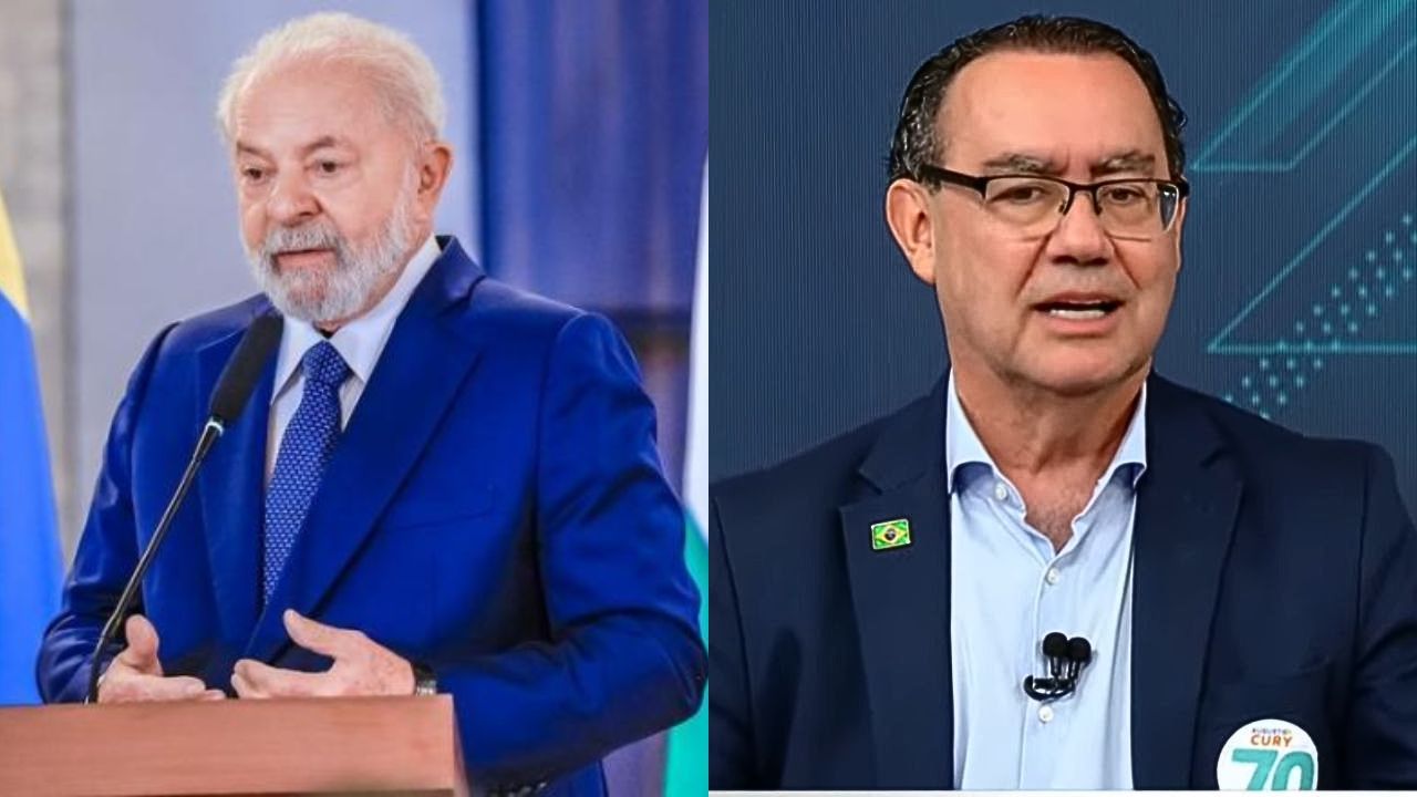 Presidente Luiz Inácio Lula da Silva (PT) e escritor Augusto Cury (Avante). | Ricardo Stuckert / PR -- SBT