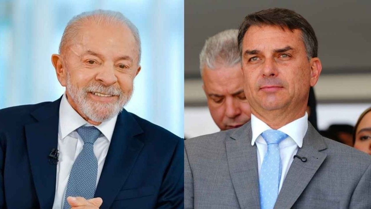 Presidente Lula (PT) e senador Flávio Bolsonaro (PL-RJ) | Divulgação/Ricardo Stuckert/PR e Divulgação/Vittor Sales