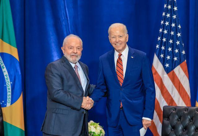 Presidente Lula e Joe Biden, presidente dos EUA