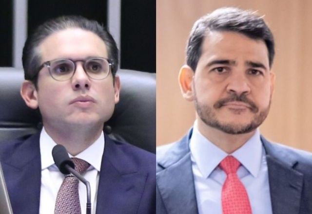 Presidente da Câmara, Hugo Motta (Republicanos-PB), e Jorge Messias, ministro da Advocacia-Geral da União (AGU), comemoraram decisão de Moraes sobre IOF | Divulgação/Kayo Magalhães/Câmara Divulgação/Daniel Estevão/Ascom/AGU