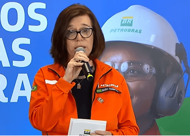 Presidente da Petrobras, Magda Chambriard | Reprodução/YouTube