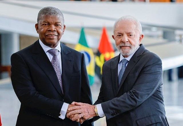 Presidente de Angola, João Lourenço, em encontro com Lula no Palácio do Planalto | Divulgação/Ricardo Stuckert/PR