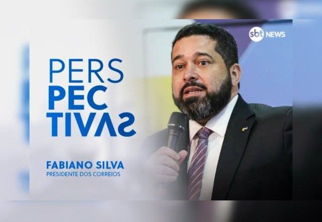 Presidente dos Correios, Fabiano Silva dos Santos, dá entrevista ao Perspectivas | Divulgação/SBT News