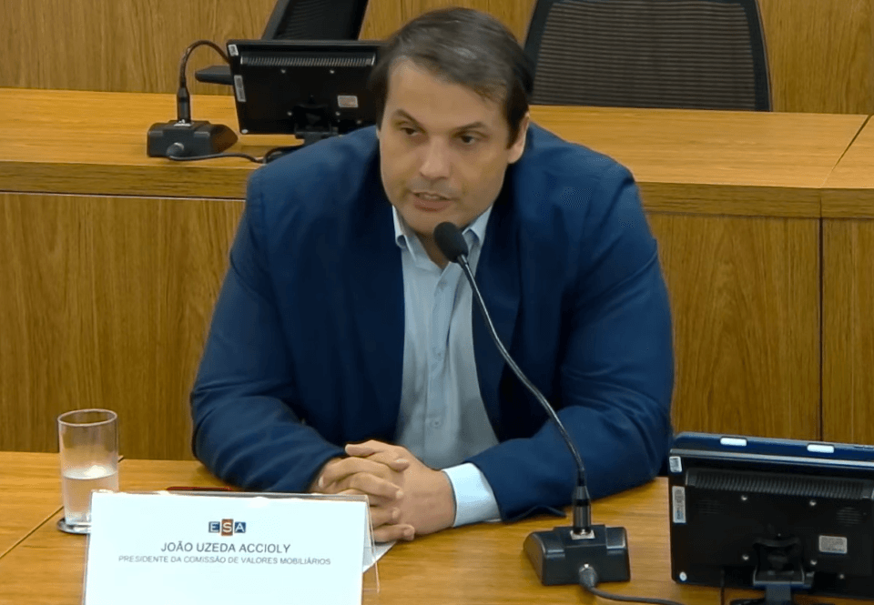 Presidente interino da CVM, João Accioly | Reprodução/YouTube