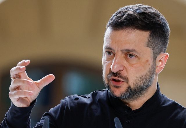 Presidente ucraniano Volodymyr Zelensky em Kiev 2582025 REUTERSValentyn Ogirenko