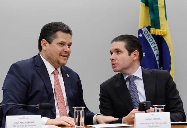 Presidentes do Senado, Alcolumbre (União Brasil-AP), e da Câmara, Motta (Republicanos-PB) | Divulgação/Marina Ramos/Câmara dos Deputados
