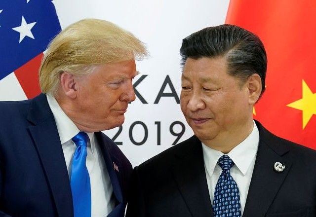 Presidentes dos Estados Unidos, Donald Trump, e da China, Xi Jinping | 29/06/2019/Reuters/Kevin Lamarque