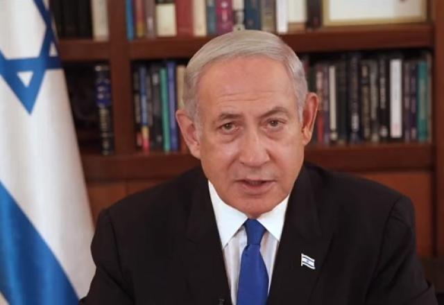 Primeiro-ministro de extrema-direita de Israel, Benjamin Netanyahu