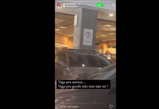 Print de stories feito por maquiadora e influencer em Goiânia