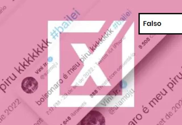 FALSO: Vini Jr não criticou Bolsonaro no Twitter; postagem é de outro usuário