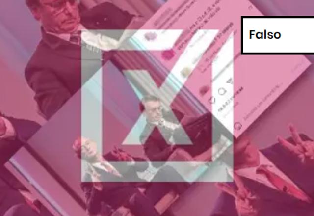 FALSO: Ciro Gomes não declarou apoio a Bolsonaro; foto usada é montagem FALSO: Ciro Gomes não declarou apoio a Bolsonaro; foto usada é montagem