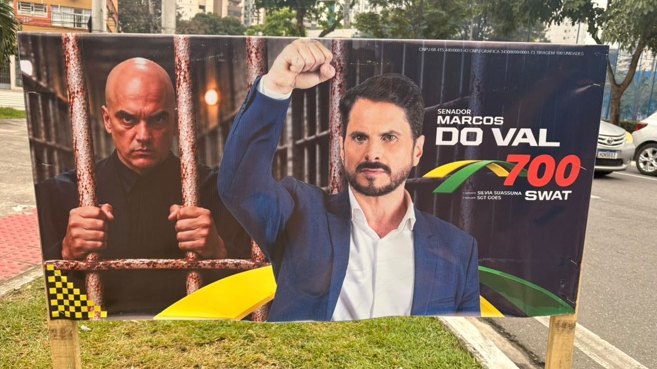 Propaganda com Moraes preso pode render punição a Do Val Propaganda com Moraes preso pode render punição a Do Val