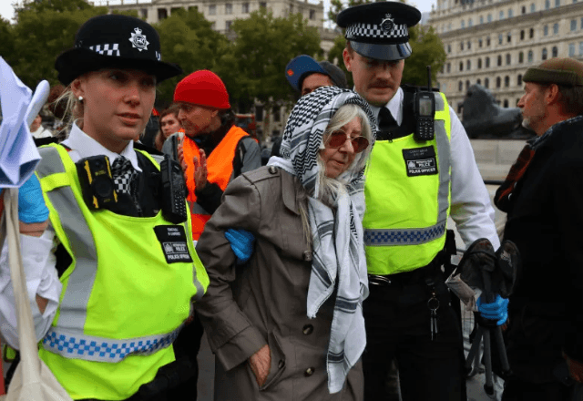 Polícia de Londres prende 442 pessoas em protesto pró-Palestina | Foto: reprodução/Getty Images 