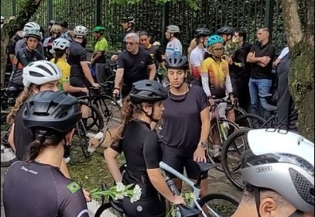 Ciclistas na região onde Vitor Medrado foi morto | Reprodução