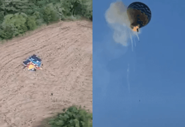 Queda de balão em SC deixa 8 mortos | Reprodução