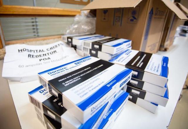 Remédios do kit intubação