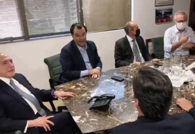 Reunião de Temer com senadores do MDB