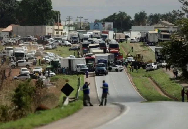 Rodovia bloqueada em outubro de 2022 | Reprodução