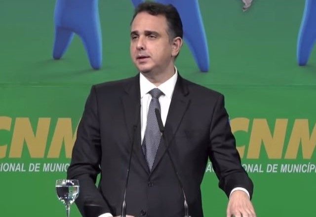Rodrigo Pacheco discursa na Marcha dos Prefeitos 2024 | Reprodução/YouTube