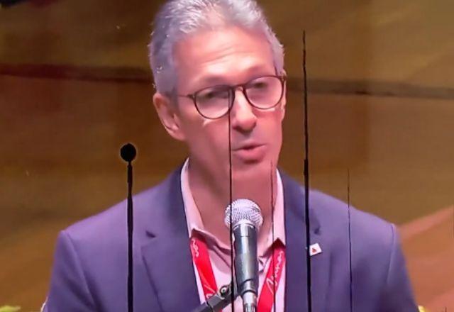 Zema fez declaração em encontro dos Estados do Sul e do Sudeste do país, que aconteceu em Belo Horizonte | Twitter/@RomeuZema