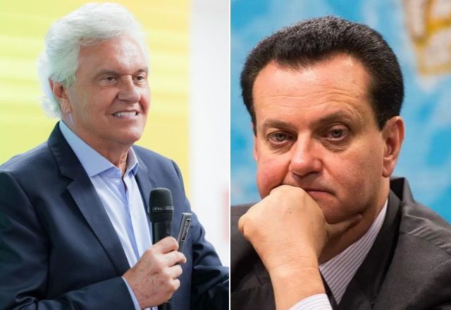 Ronaldo Caiado e Gilberto Kassab, do PSD | Reprodução/SBT News