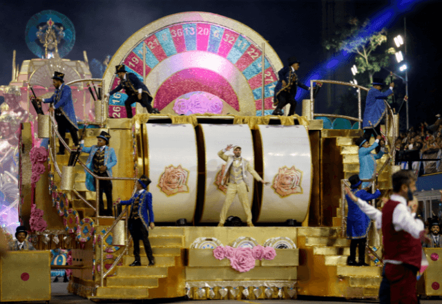 Rosas de Ouro, campeã do Carnaval 2025 nos desfiles das campeãs | Foto: reprodução/ Agência Brasil