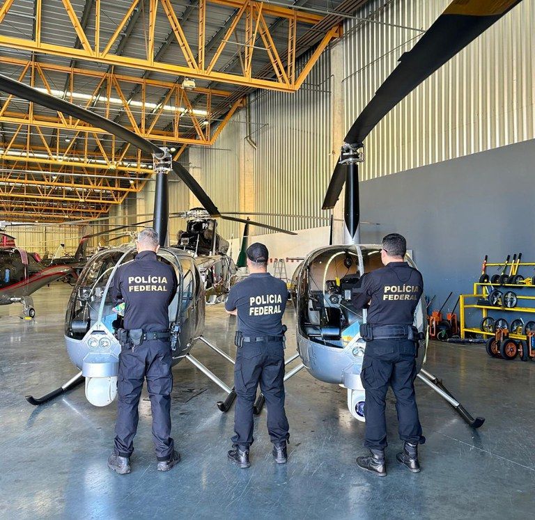 Helicópteros são apreendidos pela Polícia Federal | Divulgação/PF