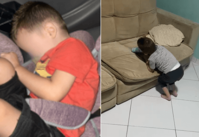 Imagem registrada pela equipe do SBT Rio. Família acusa creche de dopar menino autista no Rio | Reprodução/Redes Socais