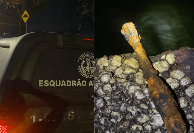 Granada de bocal estava no mar da Praia da Urca | Reprodução