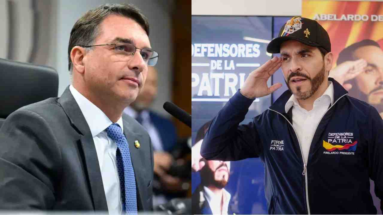 Flávio Bolsonaro comemora vitória de Espriella na Colômbia Flávio Bolsonaro comemora vitória de Espriella na Colômbia