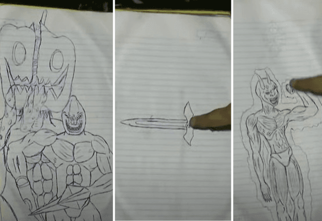 Exclusivo: SBT tem acesso a desenhos feitos por adolescente que matou os pais no Rio