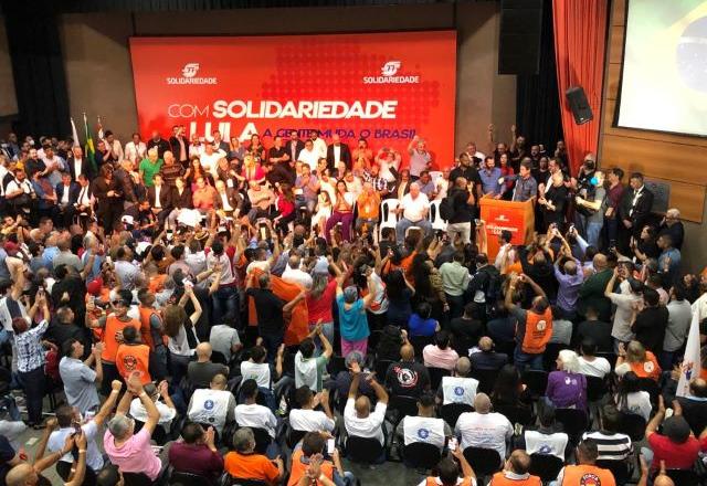 Evento para oficializar união entre Solidariedade e o PT, nesta 3ª feira (3.mai) | Celso Piu/SBT News