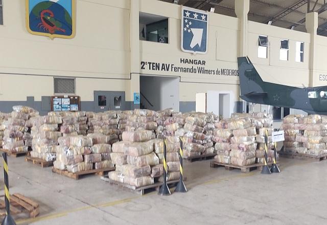 Desde fevereiro, quase 24 mil cestas básicas foram distribuídas pelas Forças Armadas em Roraima (Guilherme Resck/SBT News)