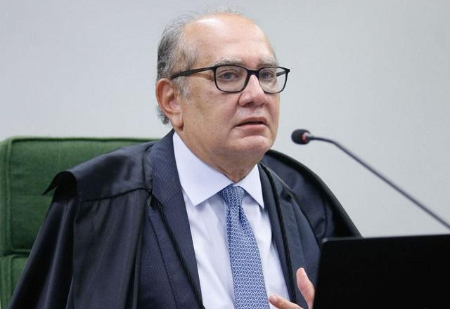 Gilmar Mendes fala ao microfone (Fellipe Sampaio/SCO/STF)