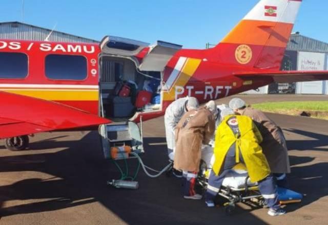 Santa Catarina transfere pacientes com Covid-19 para outros estados - Foto: CBMSC