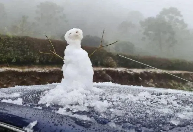 Frente fria pode levar neve ao estado | Reprodução/São Joaquim Online