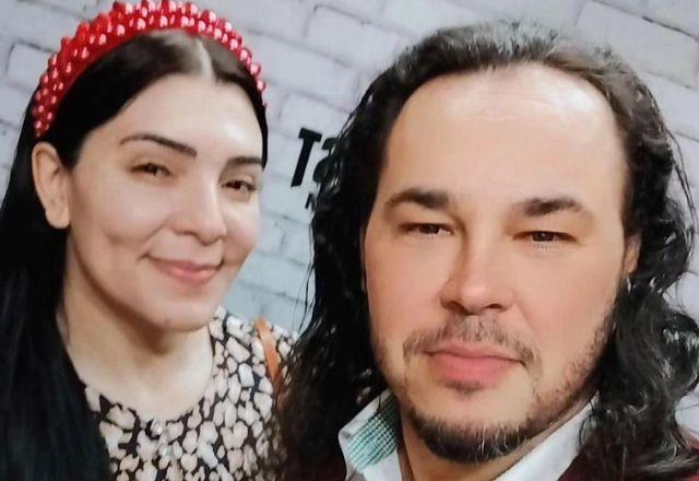 Sara Mariano e o marido