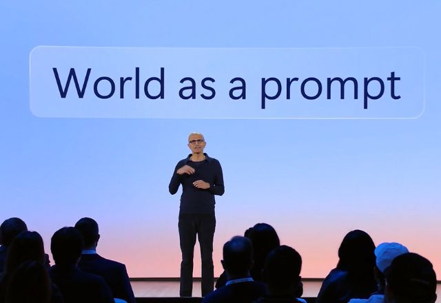 Satya Nadella apresenta nova geração de computadores com Windows 11 e IA integrados | Reprodução/Microsoft
