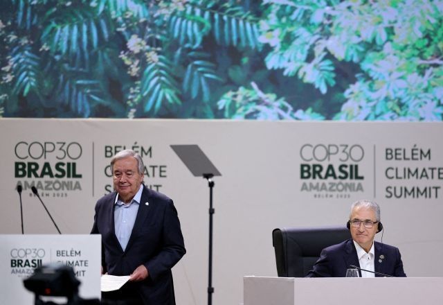 Secretário-geral da ONU, António Guterres, participa da COP em Belém | 06/11/2025/Reuters/Adriano Machado